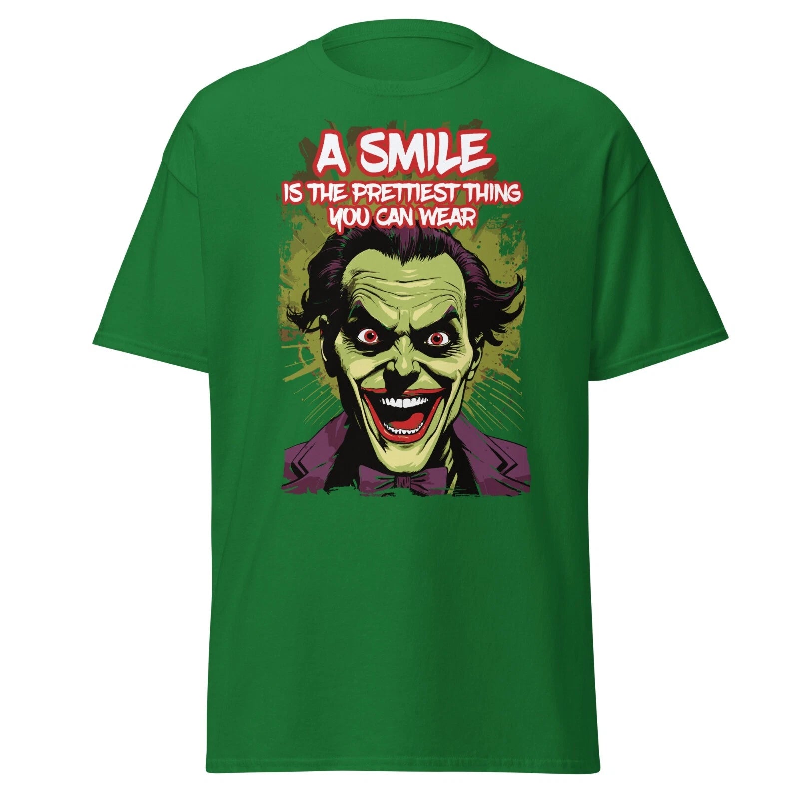 Unisex T-Shirt Joker Smile Playing Cards Batman Gotham Ultras Smile Sarcasm