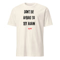 Camiseta Retro Don't Be Afraid To Try Again | Camiseta Motivadora Vintage