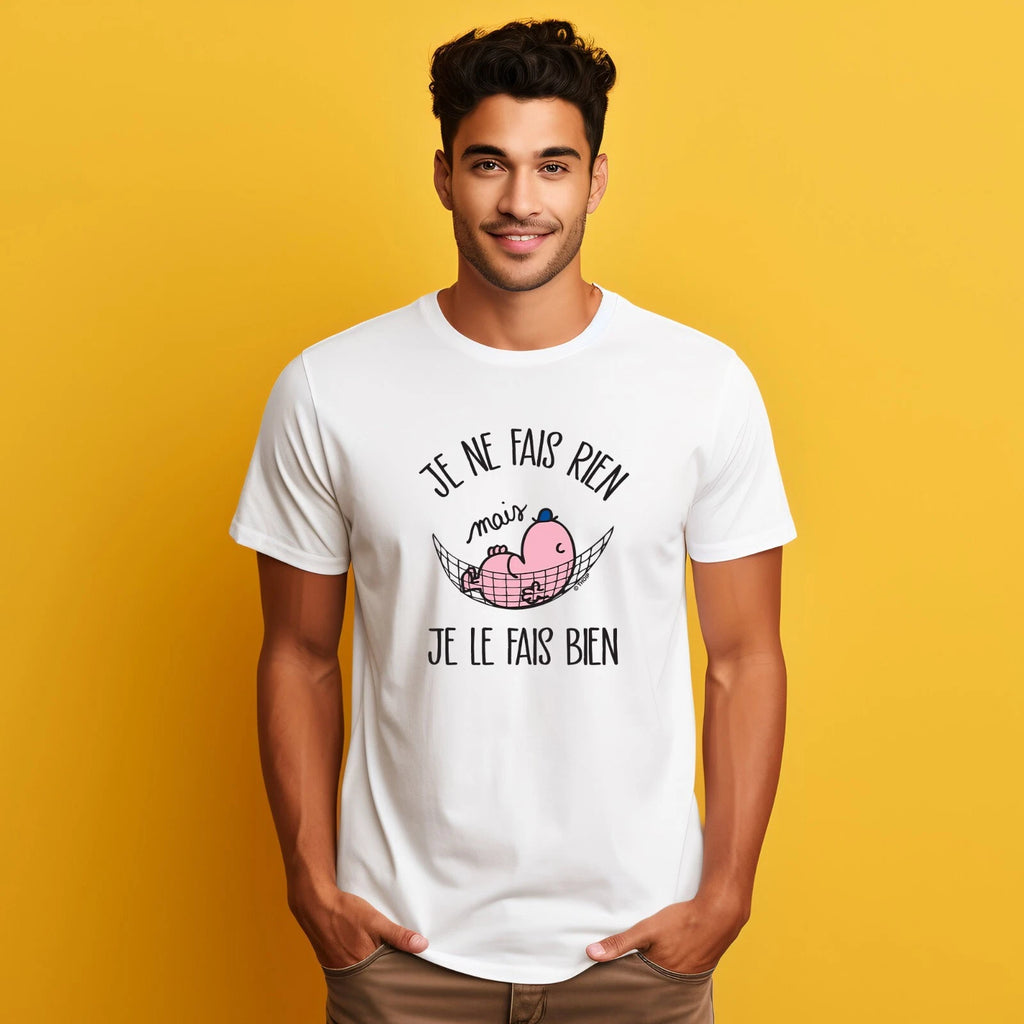 Men's Short Sleeve T-Shirt White, I Do Nothing But I Do It Well