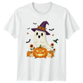 Happy Ghost Sunflower Witch Hat T-Shirt Cute Autumn Fall Gift For Him