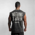 Men's Summer Oversized Fit Cotton Tank Top Sleeveless T-Shirt Gym Sport Casual