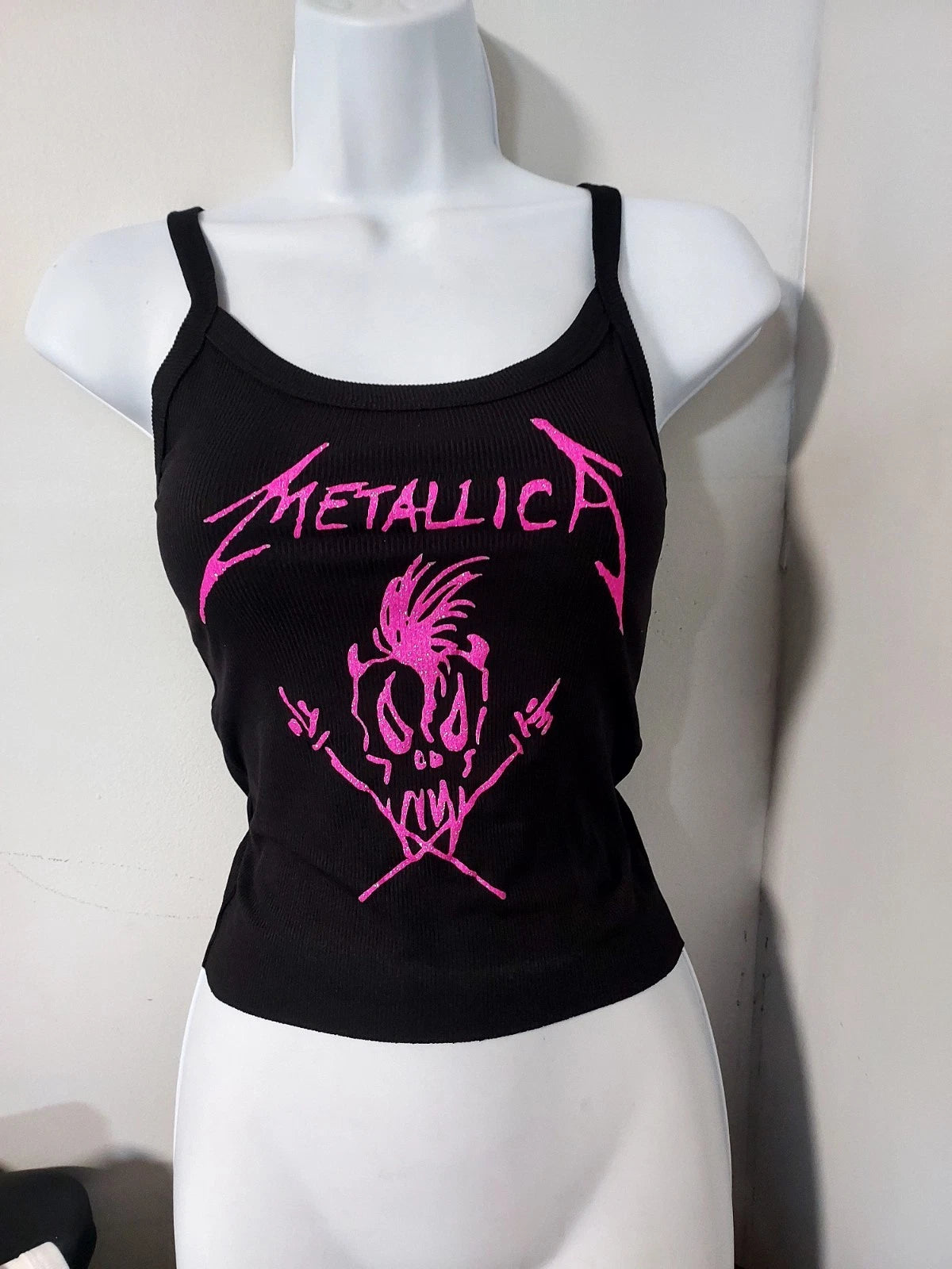Metallica Tank Top METALLICA crop Top Metallica Cropped Shirt Womens Pick Size