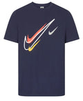Nike Sportswear T Shirt Multi Swoosh Logo Crew Neck