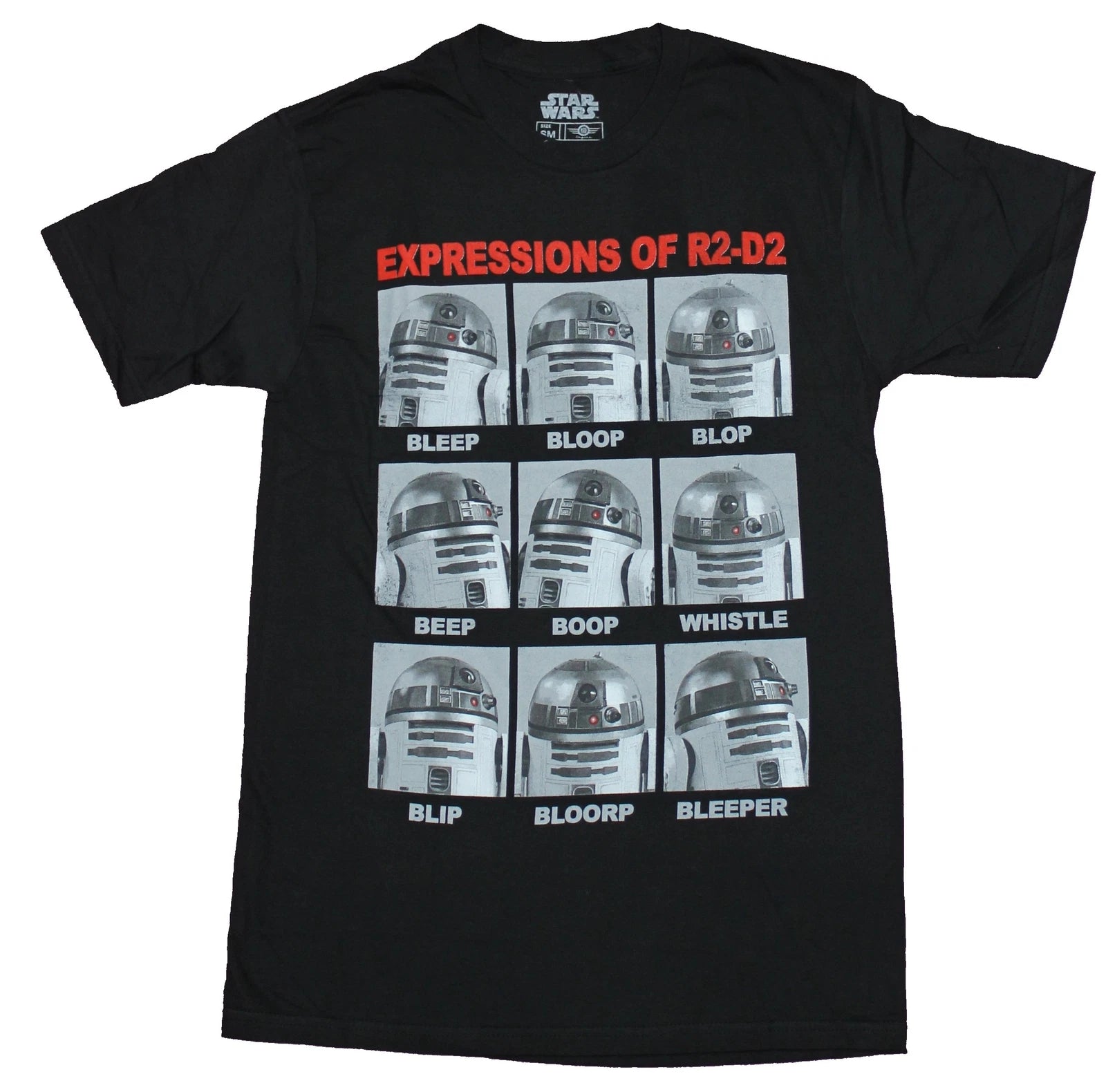 Star Wars Adult New T-Shirt - The Many Expressions of R2-D2