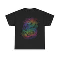 Rainbow Dragon T-Shirt Neon Graphic Tee Mythical Japanese Aesthetic Men's Womens
