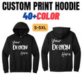 Personalized Text & Design Graphic Hoodie, Custom Hoodie