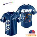 SZA SOS Signature Blue Baseball Jersey