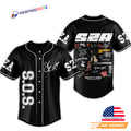 SZA SOS Signature Black Baseball Jersey