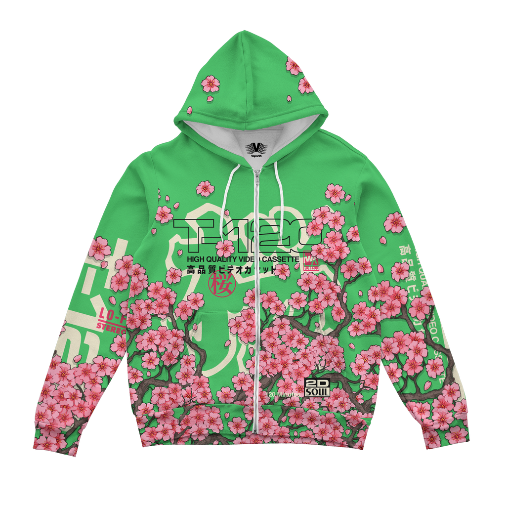 Sakura Supercassette Zip Up Hoodie