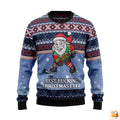 Santa Hockey Ugly Christmas Sweater