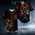 BEST Satanic Symbol Baphomet's Hunt Skull Baseball Shirt