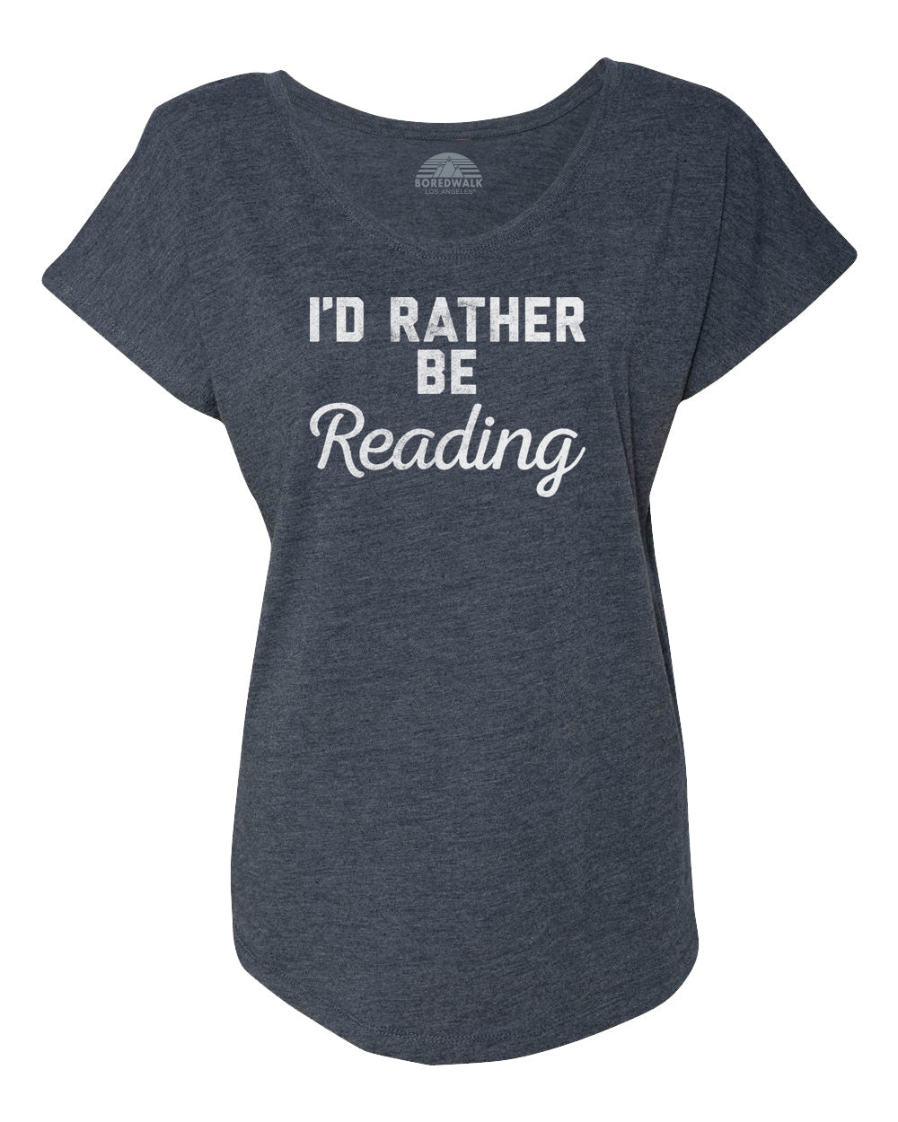 Women's I'd Rather Be Reading Scoop Neck T-Shirt