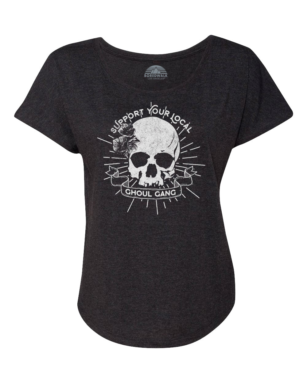 Women's Support Your Local Ghoul Gang Scoop Neck T-Shirt