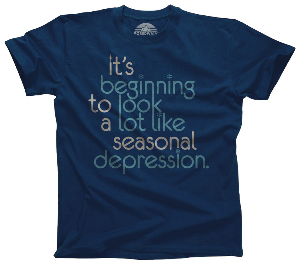 Men's It's Beginning To Look A Lot Like Seasonal Depression T-Shirt