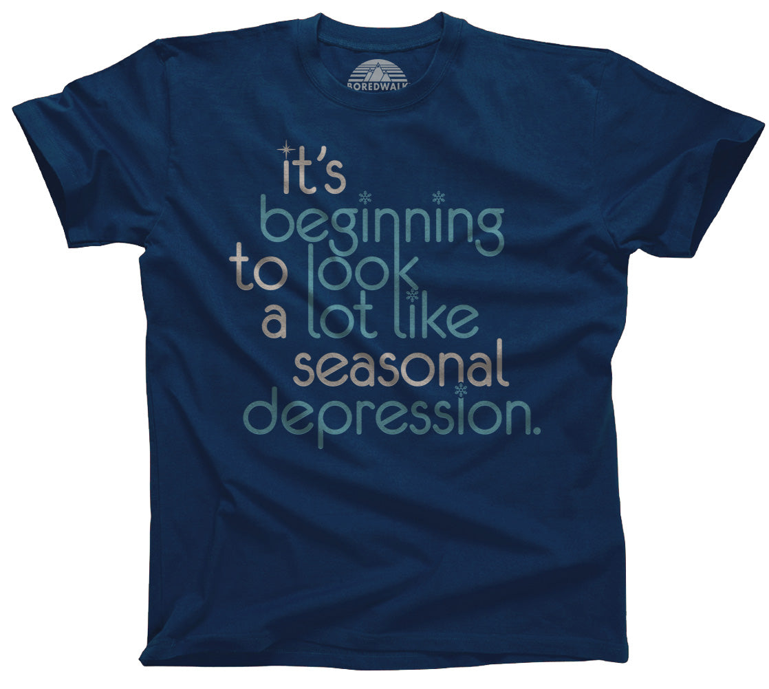 Men's It's Beginning To Look A Lot Like Seasonal Depression T-Shirt