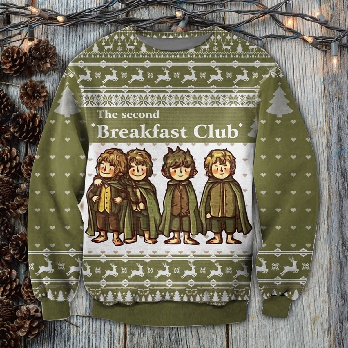 Second Breakfast Club Ugly Christmas Sweater