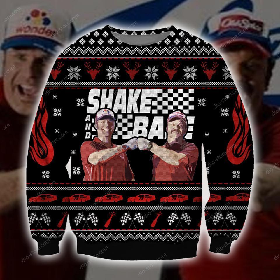 Shake And Bake Knitting Pattern 3D Print Ugly Christmas Sweater