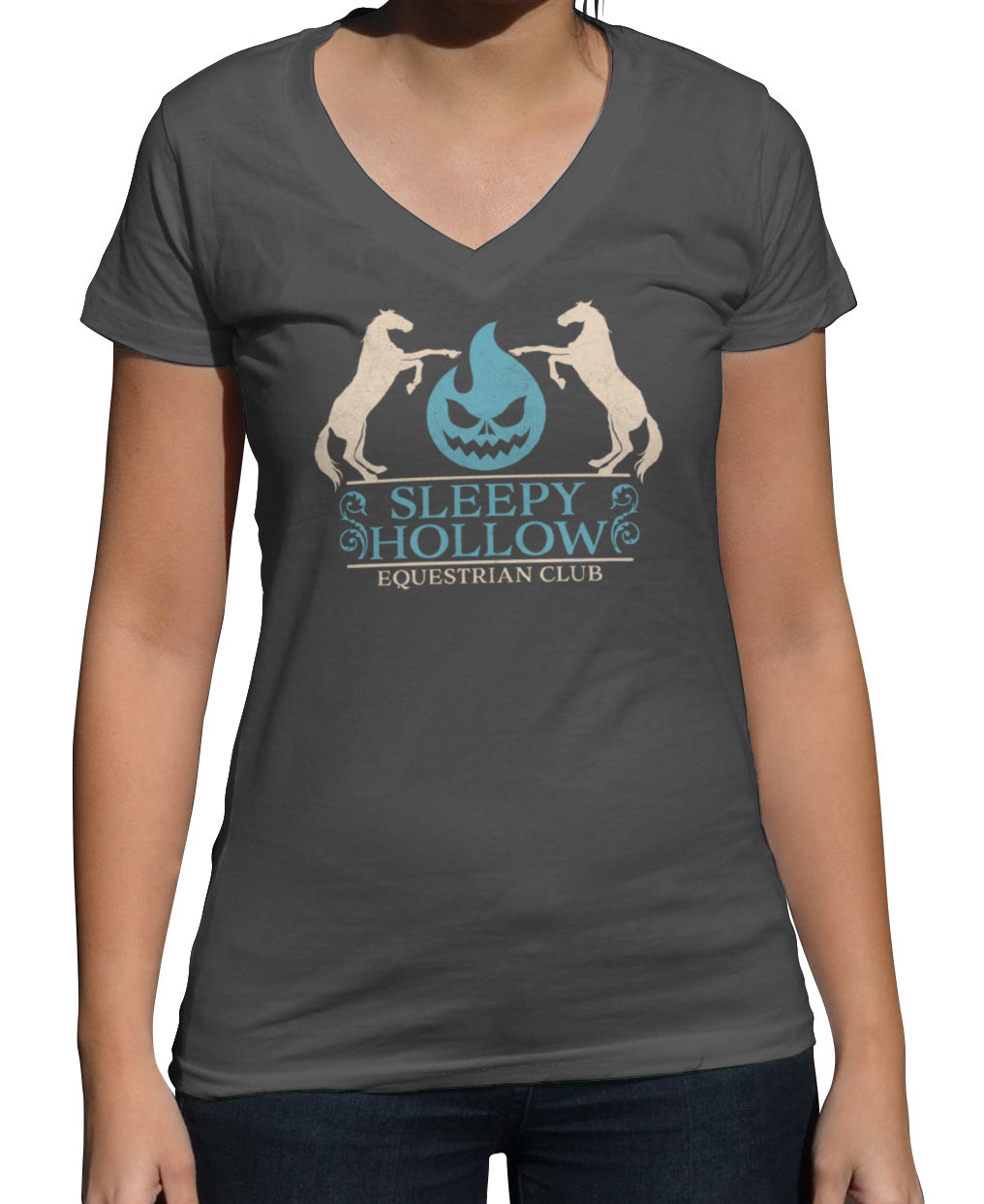 Women's Sleepy Hollow Equestrian Club Vneck T-Shirt