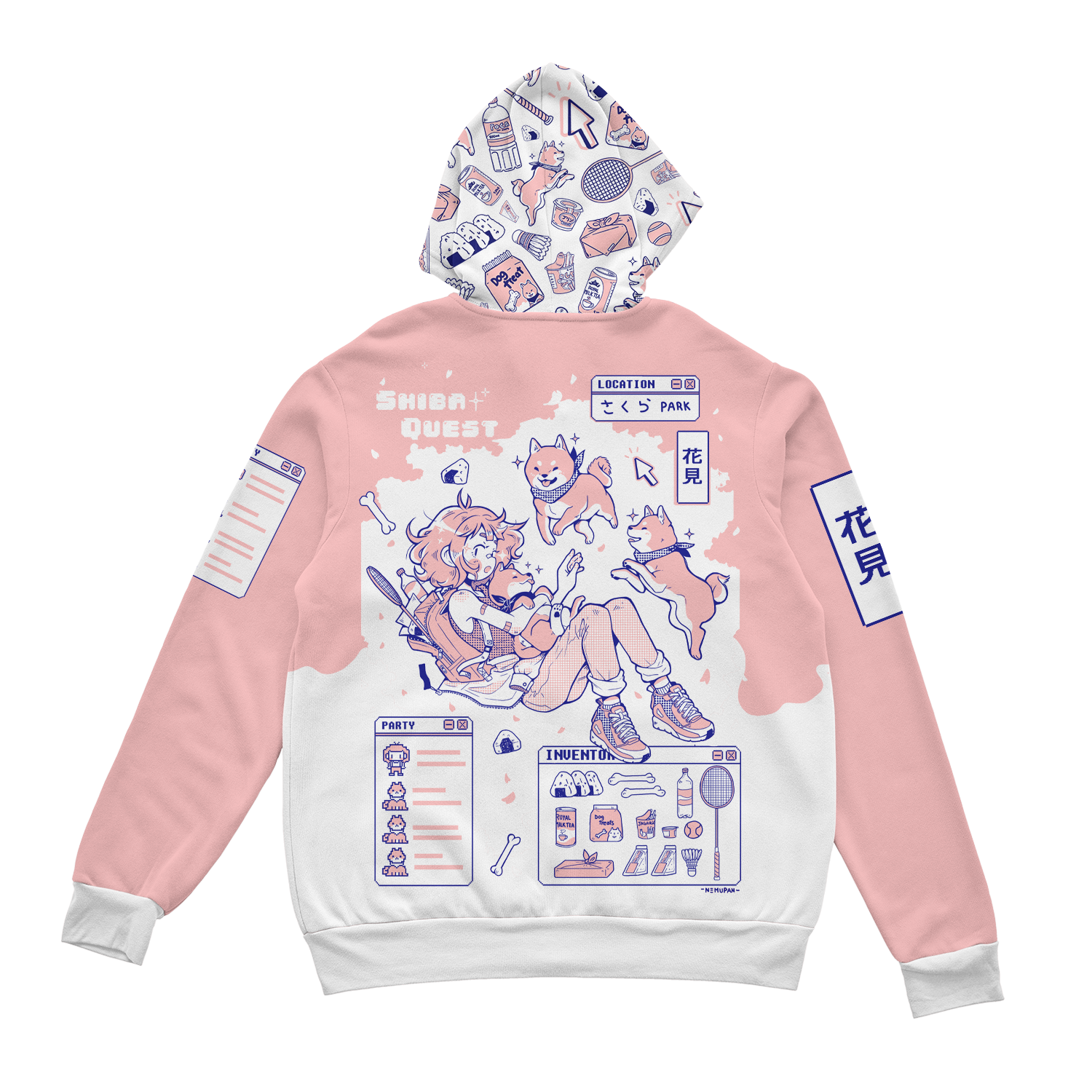 Shiba Quest Zip Up Hoodie