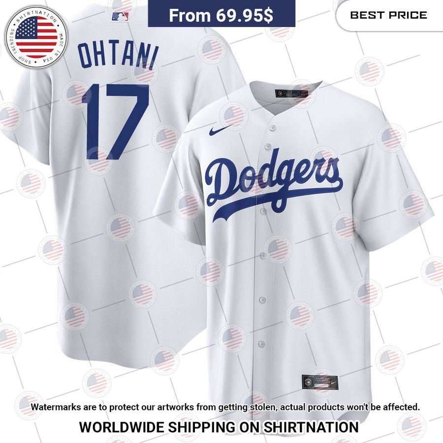 Shohei Ohtani 17 Los Angeles Dodgers Home Jersey