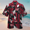 Short Sleeve Atlanta Falcons Tropical Hawaiian Shirt Button Up