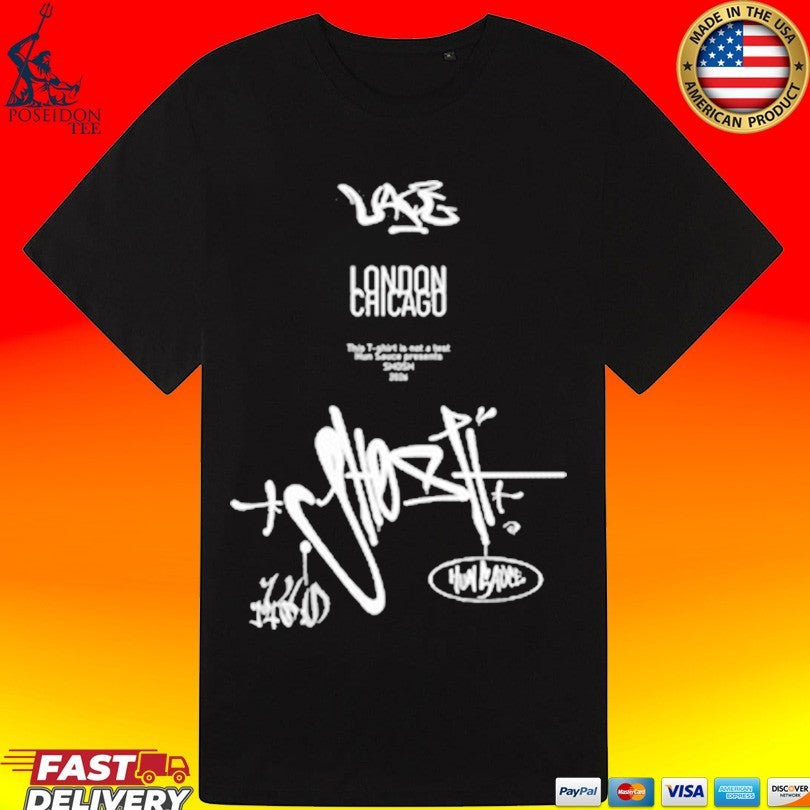 Shosh X Hun Sauce London Chicago T-shirt