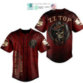 BEST Skull Zz Top Gimmie All Your Lovin' Baseball Jersey
