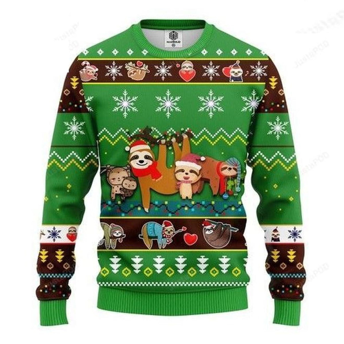 Sloth Cute Noel Ugly Christmas Sweater