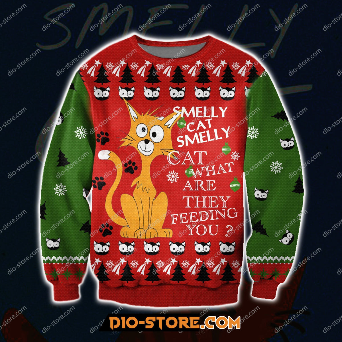 Smelly Cat- Phoebe From Friends Movie 3D All Over Print Ugly Christmas Sweater