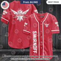 Smirnoff Red Vodka Baseball Shirt
