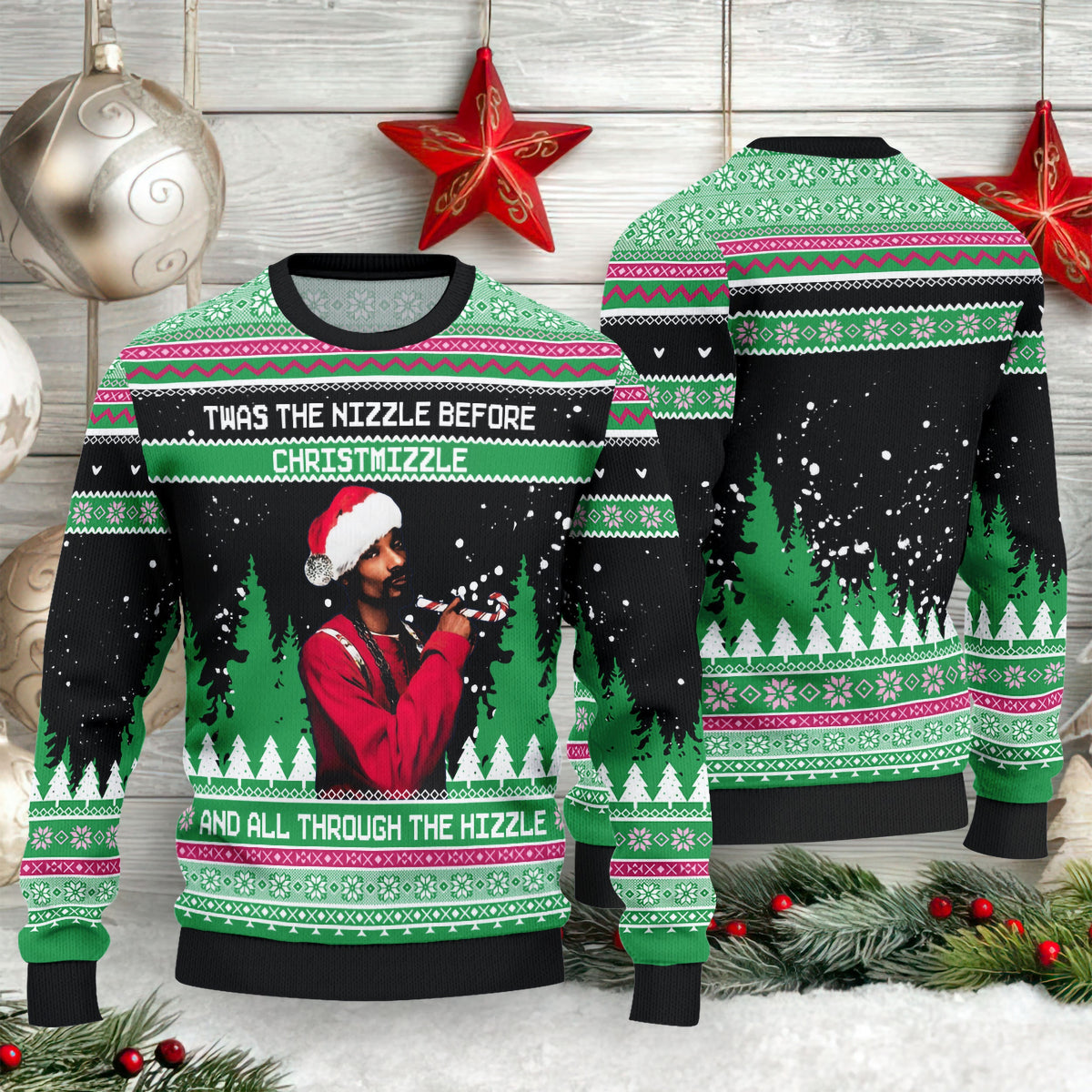 Snoop-Dogg Ugly Christmas Sweater