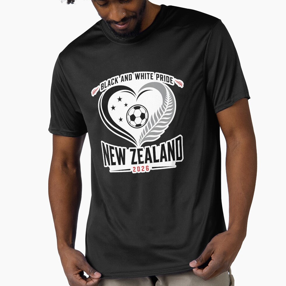 New Zealand 2026 Football Heart by RedCircleArt