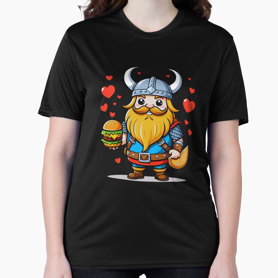 Viking Burger Lover, Kawaii Burger by saloui
