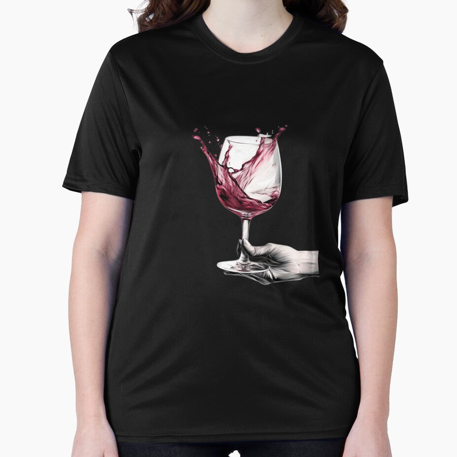 Sketch a hand holding a wine glass by Alper Billik