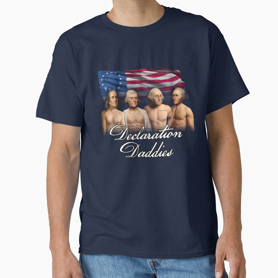 Declaration Daddies - Funny 4th of July Founding Fathers America 250 by snazzyseagull