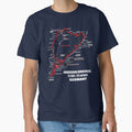 Nürburgring Nordschleife - Germany Track Map Photographic WHITE Print funny Gifts by RyanTee-Awesome