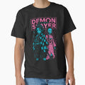 Tanjiro & Nezuko Neon Sticker | Demon Slayer Inspired Retro Anime Design by AnimeFlash_0
