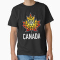 CANADA FIRE Maple Leaf Black Background by Great Canadian Collective