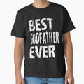 Best Godfather Ever God Father Mens T-shirt Cute Funny Gift For God Parent by arcadetoystore