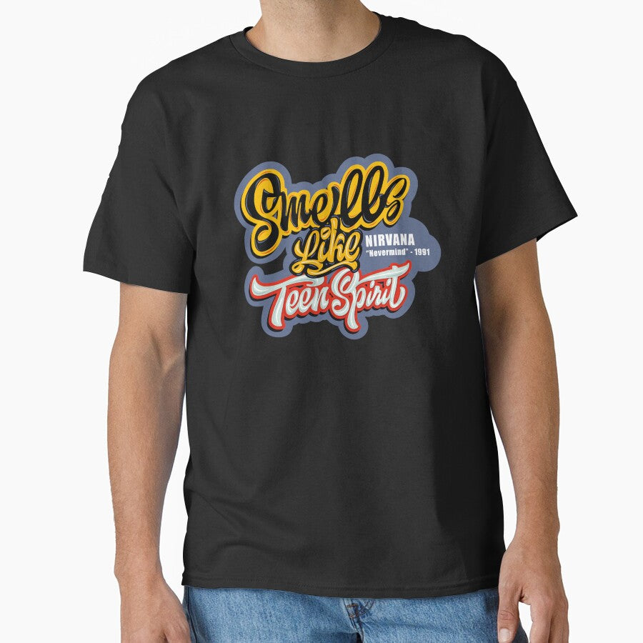 Vibrant 90s Grunge Lettering - Smells Like Teen Spirit Art by Crazy Mary Clothes