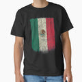 Mexican Flag Shirt Mexico Flag T shirt Grunge Retro Design by cgocgy