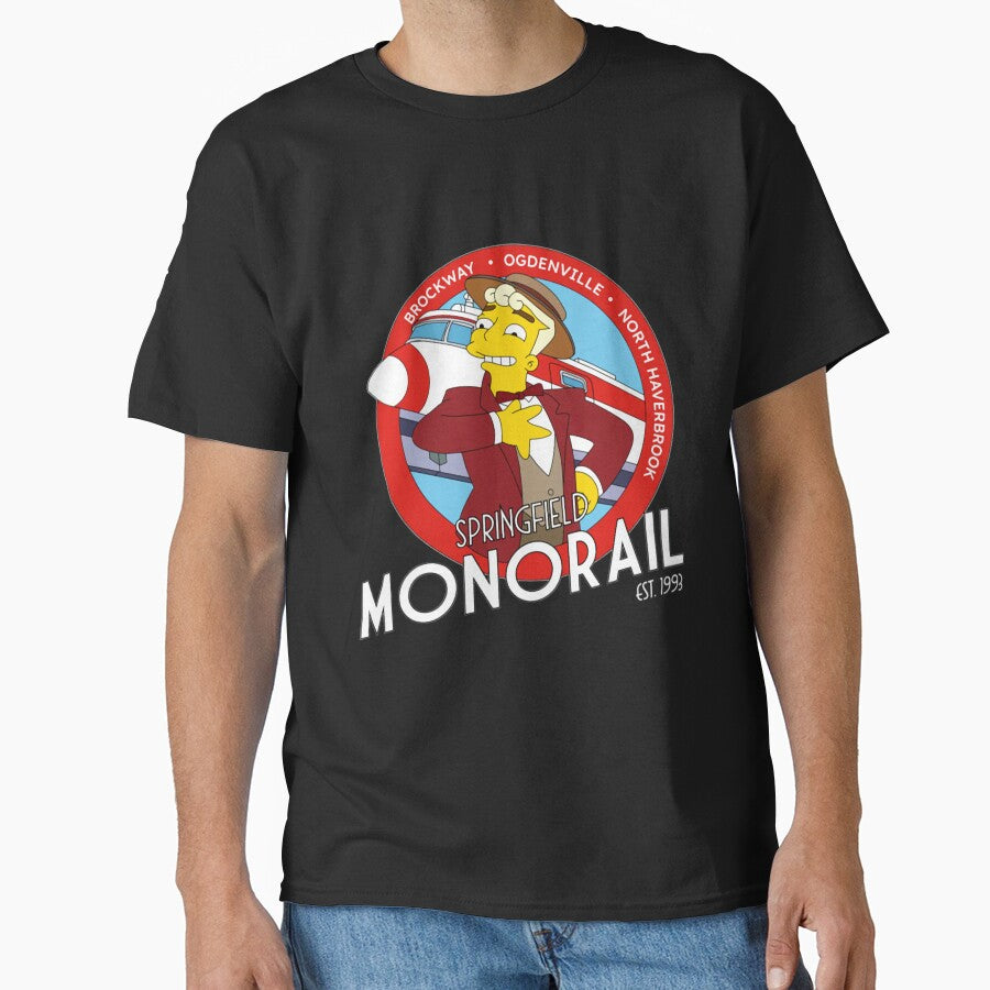Springfield Monorail Lyle Lanley Cartoon Logo Meme by CMSenseiStore