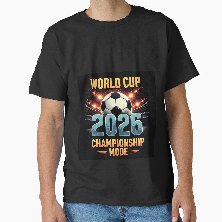 World Cup 2026 Championship Mode Football Fan T-Shirt by MilaPrintify