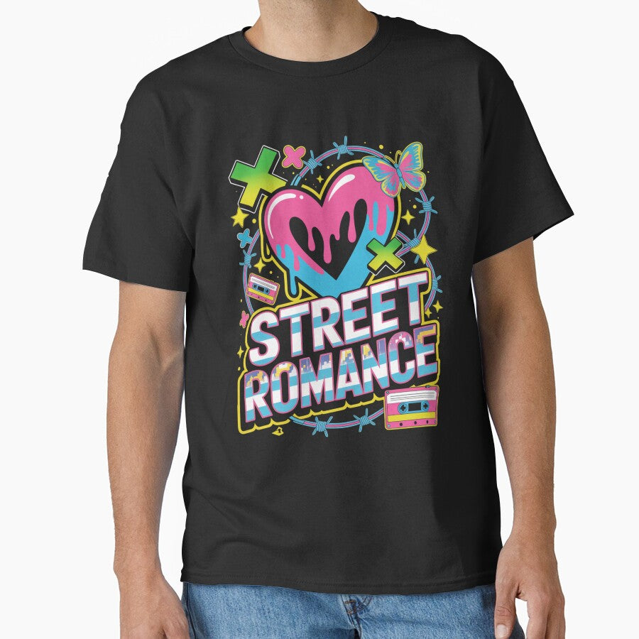 Street Romance 90s Dripping Heart Cassette Tape Barbed Wire Valentine's Day by DarylWelsh2024