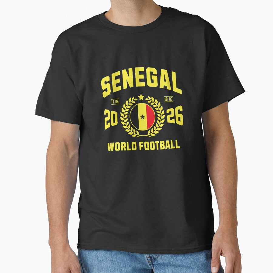 Senegal Football Supporter 2026 Badge Design T-Shirt_84075951 by RKdrawings
