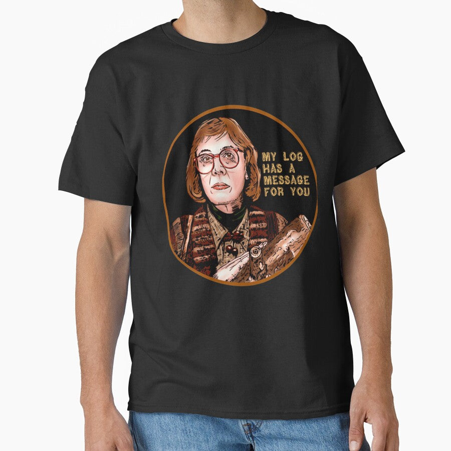 Log Lady Message Retro Pop Illustration by JuliaJindra