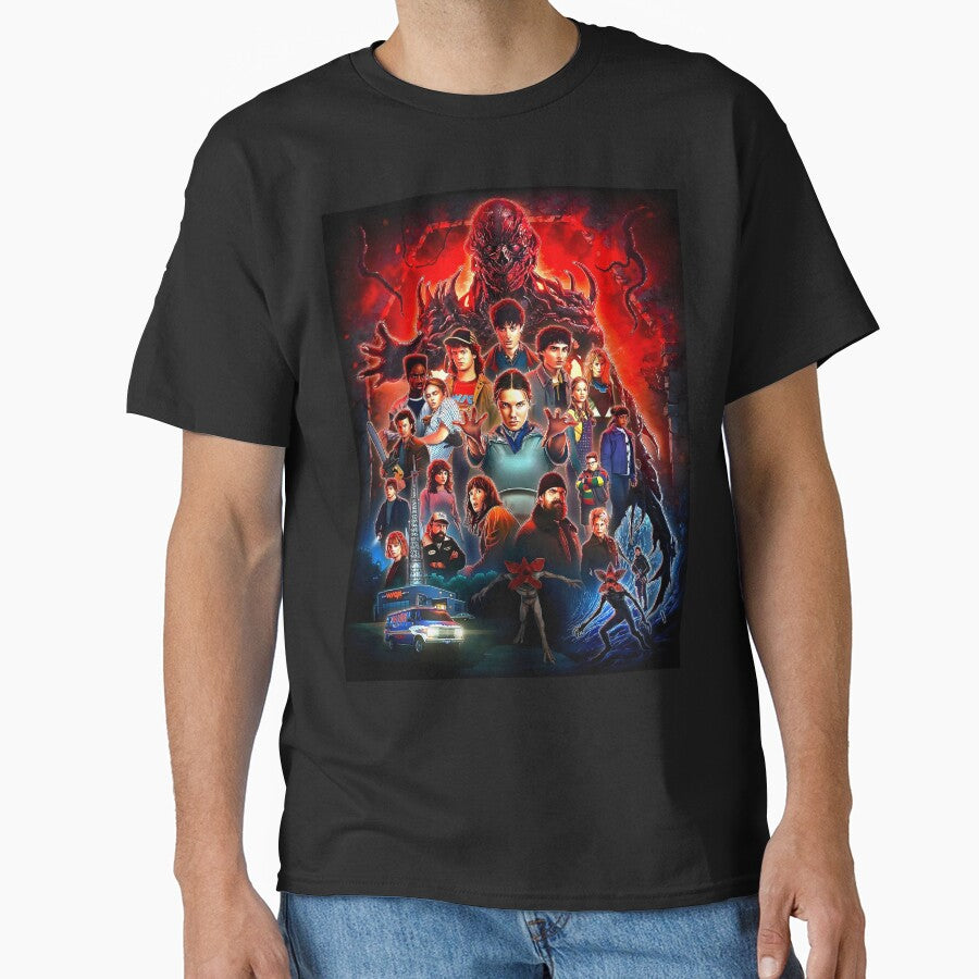 Dark Retro Design Inspired by Hawkins | Psychic Power and Creatures of the Upside World by KAYAPO