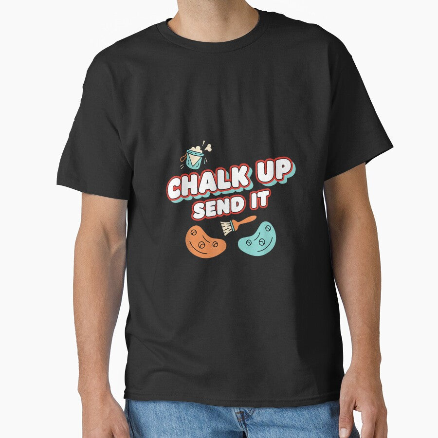 Chalk Up Send It Rock Climbing Fun by JoyJRamos