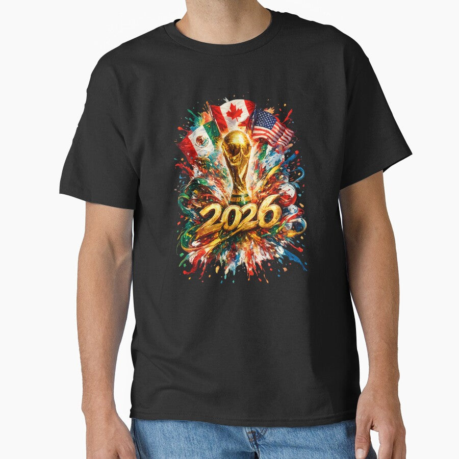 World Cup 2026 North America - USA Canada Mexico Paint Splatter Art by saamessart