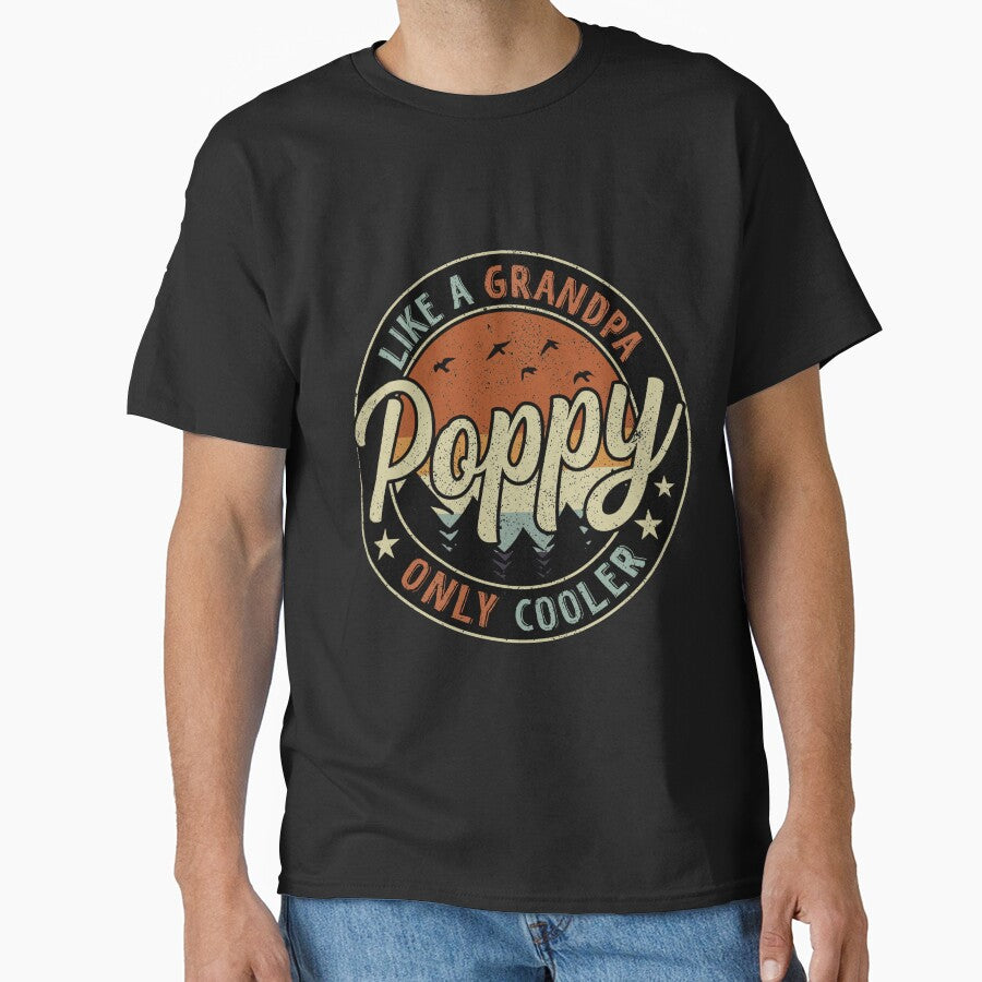 Poppy Like A Grandpa Only Cooler Vintage Retro by RetroStyle247